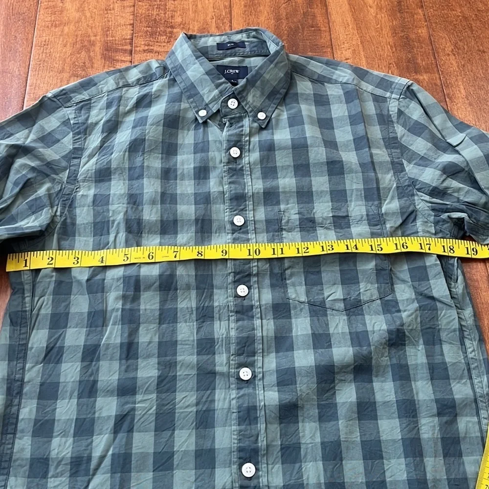 J Crew Plaid Button Down Casual Shirt Slim Fit Size S